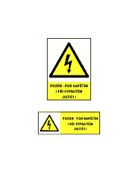 0122c - Pozor pod napětím i při vypnutém jističi!