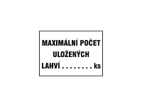 1999r - Maximální počet uložených lahví...ks (text) 